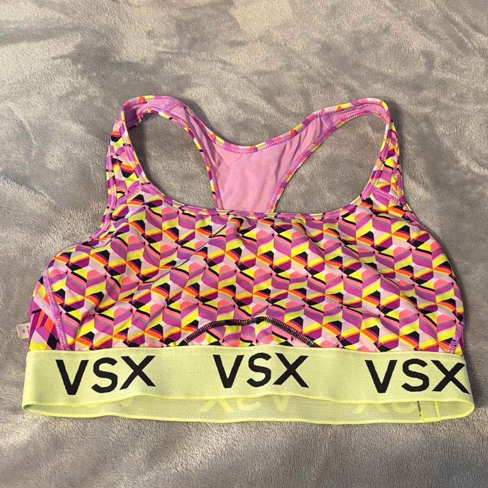 VSX Colorful Geometric Sports Bra